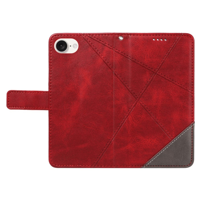 Wallet Case for iPhone 16e – Geometric Line