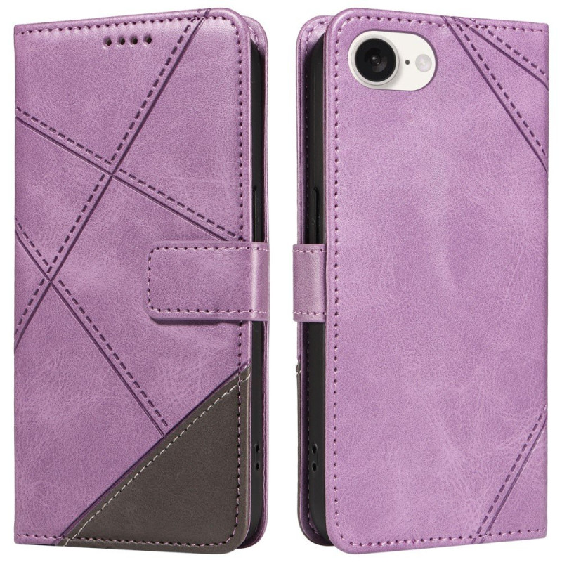 Wallet Case for iPhone 17e / 16e – Geometric Line