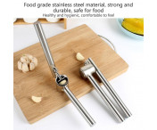 Vitlök Vitlökspress Förlängd stor 186x70x50mm Rostfritt stål