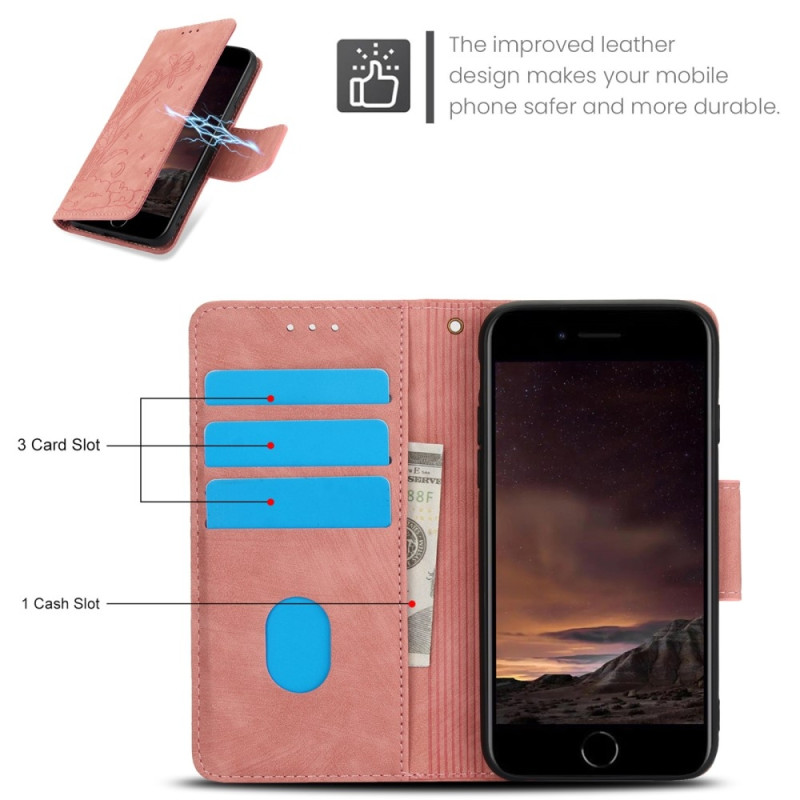 iPhone 17e / 16e Kotelo Perhonen Kukka Naarmuuntumaton Suojakuori