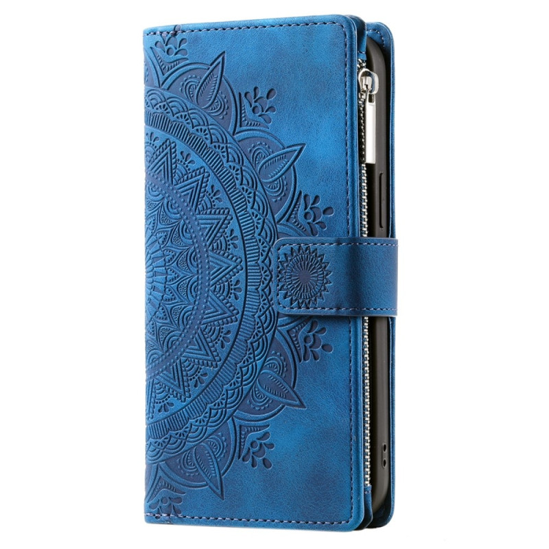 For iPhone 17e / 16e  Lommebok Deksel Shell Mandala Blomstermønster