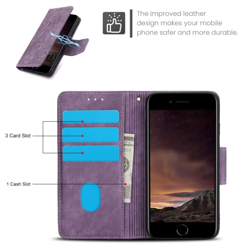 iPhone 16e Kotelo Perhonen Kukka Naarmuuntumaton Suojakuori