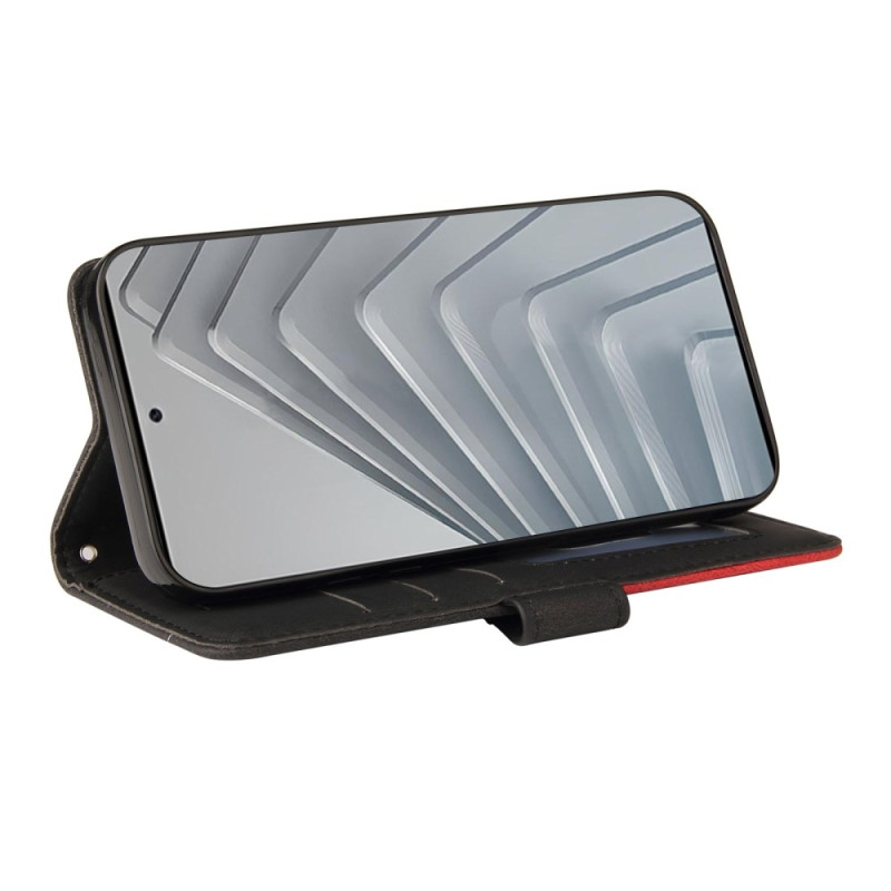 Til Xiaomi Redmi Note 14 4G KT-serie-1 dobbeltfarve tegnebog