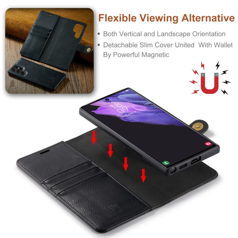 DG.MING Samsung Galaxy S25 Ultra irrotettava 2-in-1-lompakkokuori
