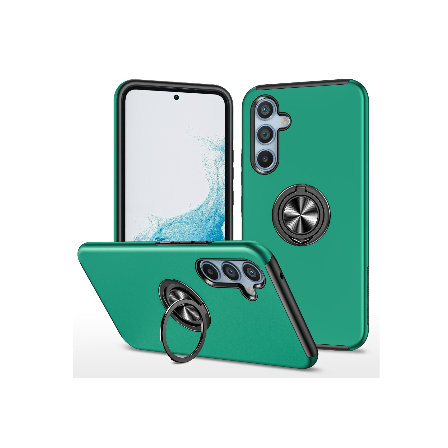 Til Samsung Galaxy A26 5G Hybrid Cover med Roterbar Ringholder