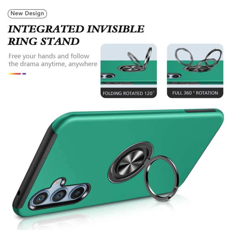 For Samsung Galaxy A26 5G Case PC+TPU Phone Cover with Rotatable Ring Holder