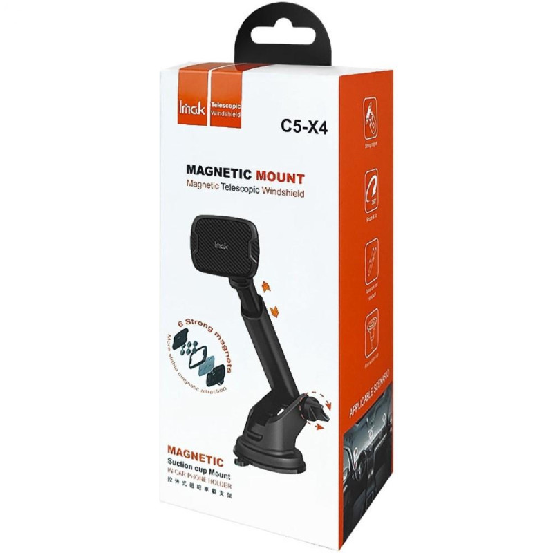 IMAK Telescopic Magnetic Car Holder Suction Cup Bracket