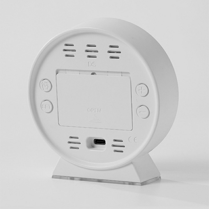 Multi Electronic Alarm Clock Jumping Seconds LED Bedside Clock Night Light