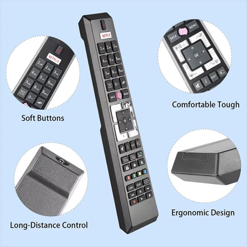 Remote Control Replacement for RCA4995 For Tensai / Telefunken TV