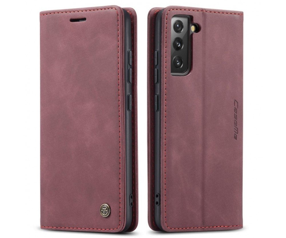 CASEME Plånboksfodral Samsung Galaxy S22 - Röd