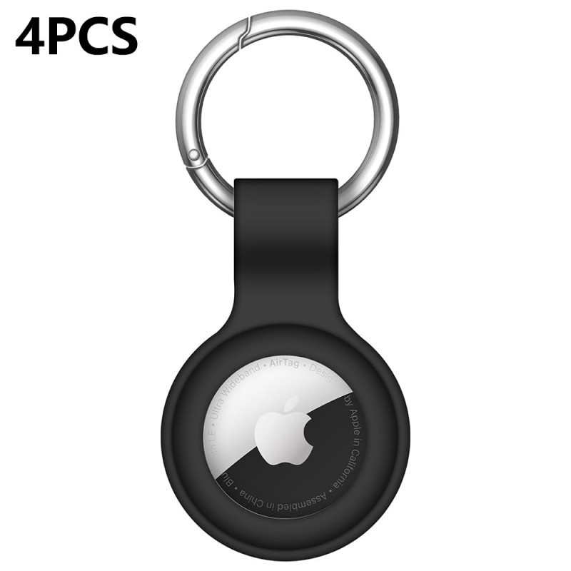 4 kpl AirTag Locatoriin. Pehmeä silikonisuojakotelo, putoamisen estävä kansi