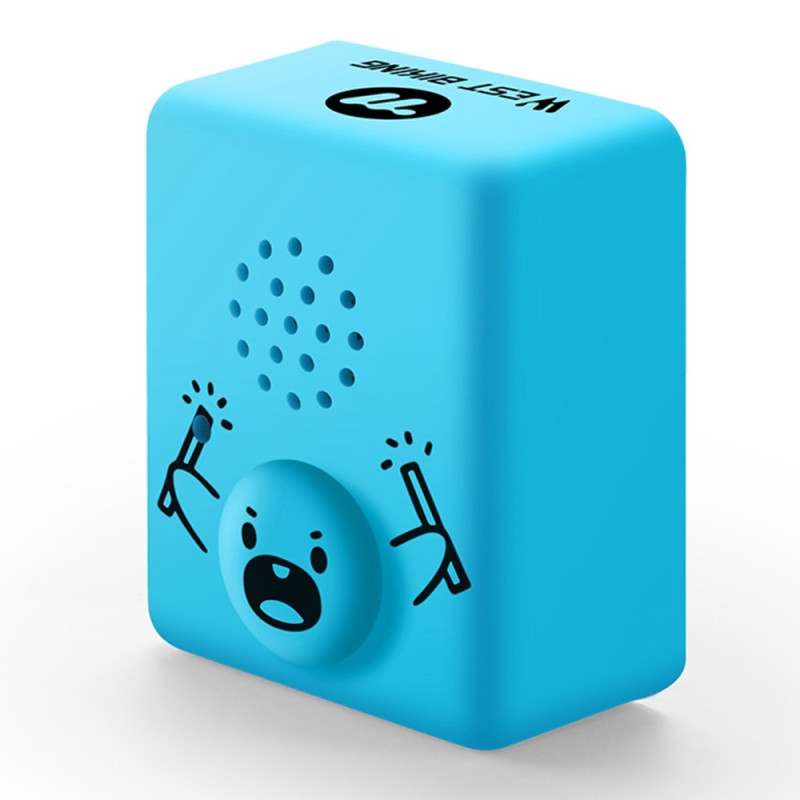 WEST BIKING 120dB Loud Bicycle Horn Electric Horn (with battery) - Blue