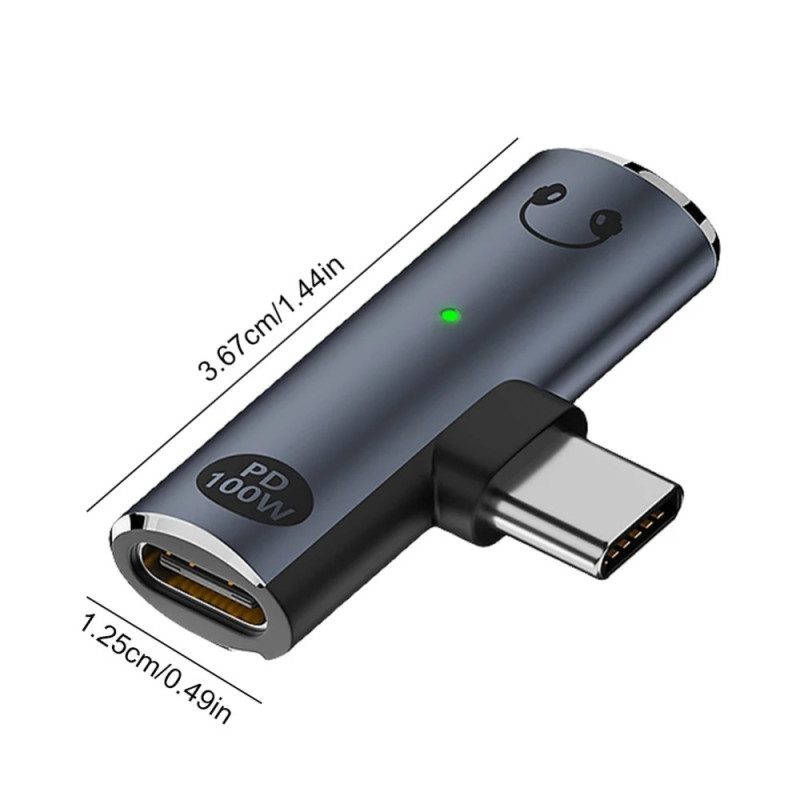 USB-C hane till 3,5 mm ljud + USB-C PD 100W laddningsadapter
