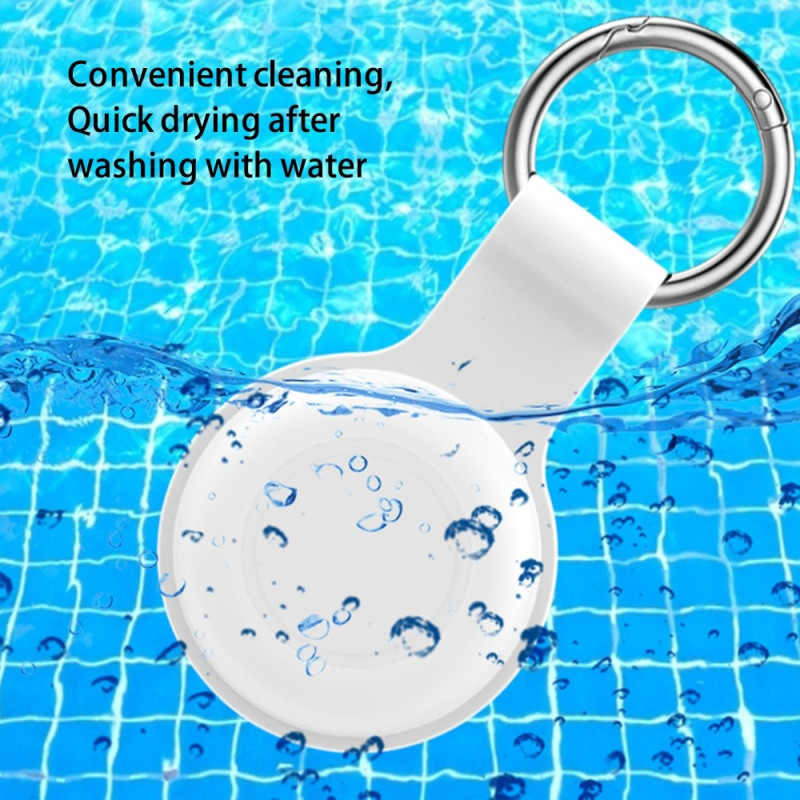 Etui til A AirTag Bluetooth-kompatibel Tracker Protector Sleeve Anti-Lost - Hvid