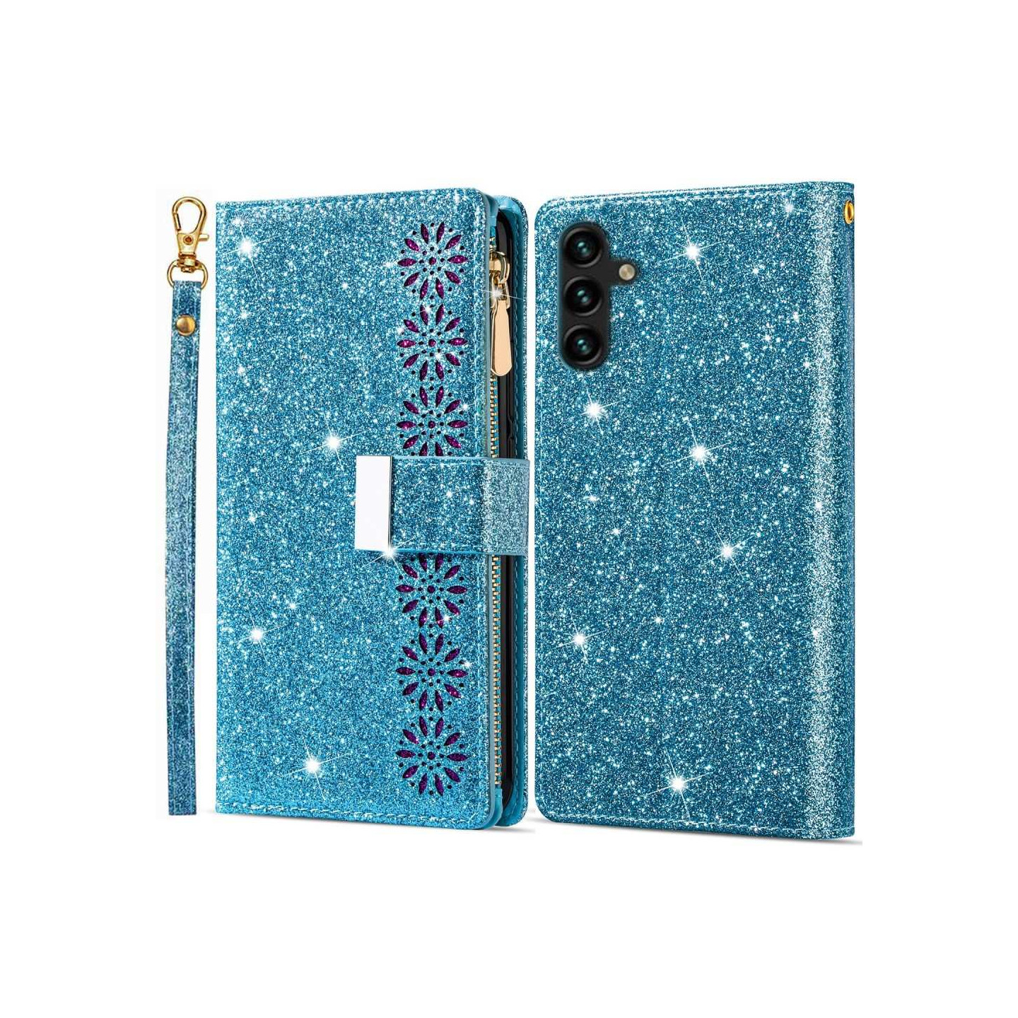 For Samsung Galaxy A26 5G Case Starry Sky Carving Leather Wallet Phone Cover