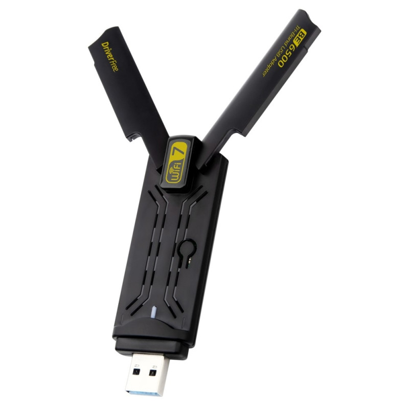 BE6500 Driver gratis 6500M Tri Band WiFi 7 USB 3.0 trådløs nettverkskortadapter
