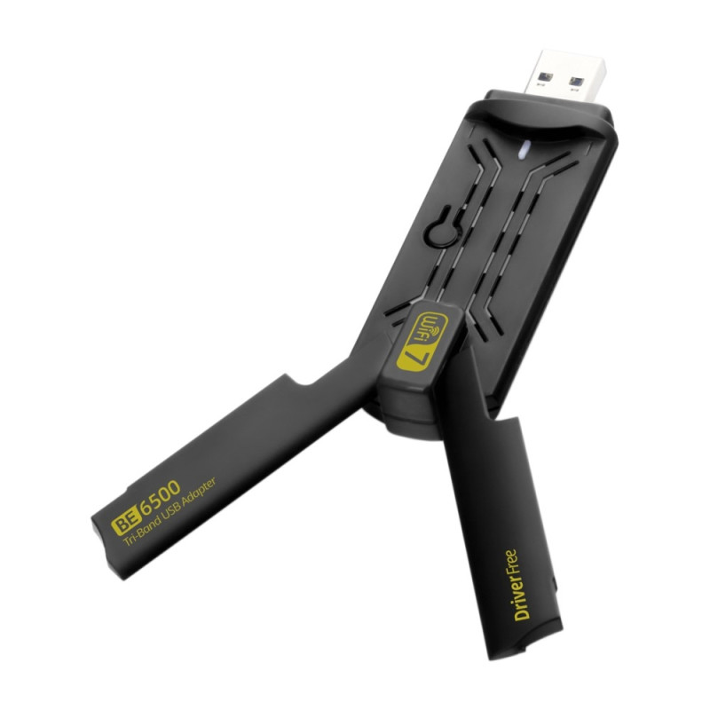 BE6500 Driver gratis 6500M Tri Band WiFi 7 USB 3.0 trådløs nettverkskortadapter