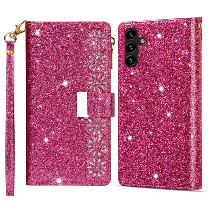 For Samsung Galaxy S25+ Etui Stjernehimmel Gravert Lommebokdeksel