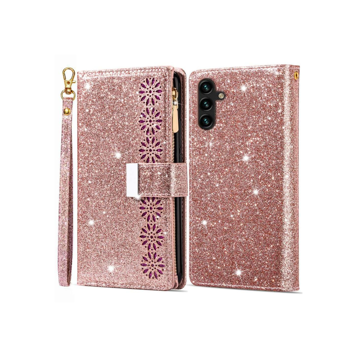 For Samsung Galaxy A26 5G Case Starry Sky Carving Leather Wallet Phone Cover