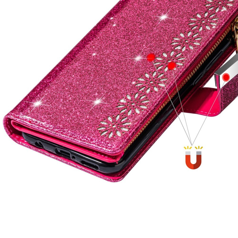 For Samsung Galaxy S25+ Etui Stjernehimmel Gravert Lommebokdeksel