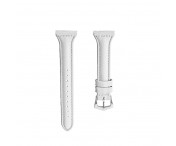 Xiaomi Mi Watch 18 mm klockarmband i äkta läder - Vit