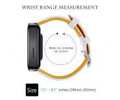 Xiaomi Mi Watch 18 mm klockarmband i äkta läder - Vit