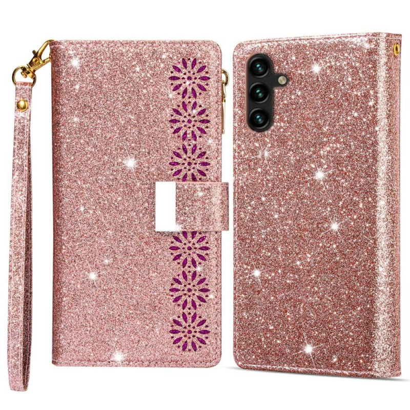 For Samsung Galaxy S25+ Etui Stjernehimmel Gravert Lommebokdeksel