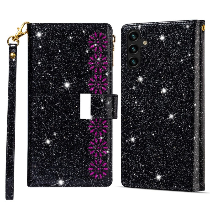 For Samsung Galaxy S25+ Case Starry Sky Carving Leather Wallet Phone Cover