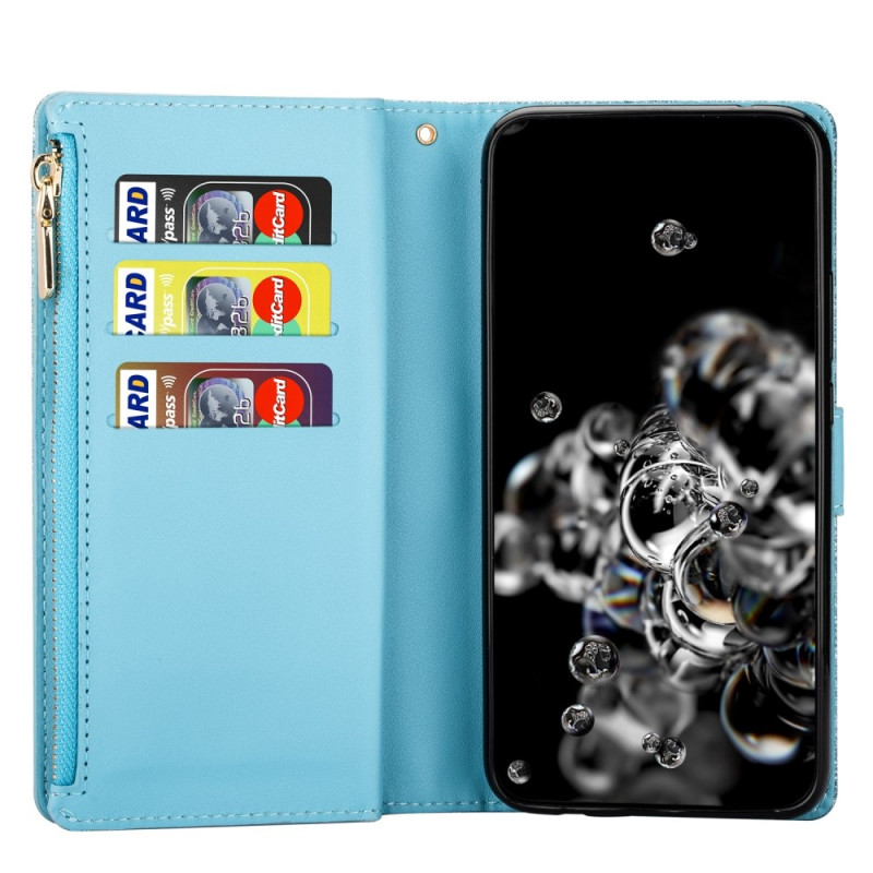 For Samsung Galaxy S25+ Etui Stjernehimmel Gravert Lommebokdeksel