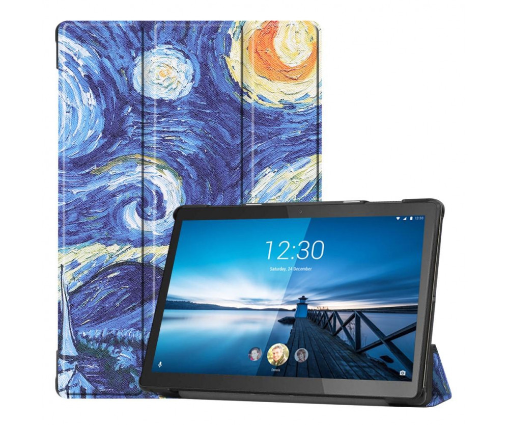 Tri-fold Fodral till Lenovo Tab M10 FHD REL TB-X605FC - Oil Painting
