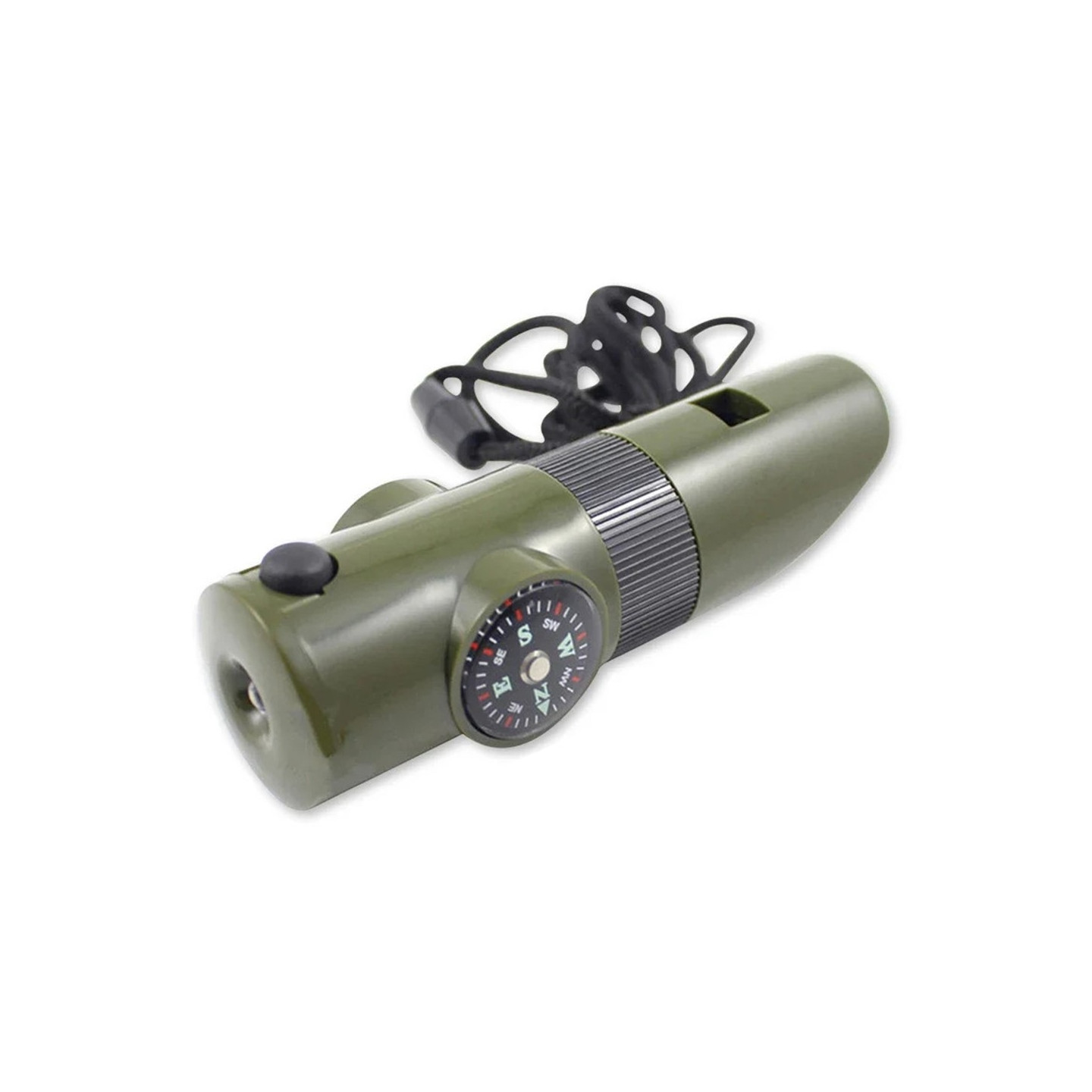 7 in 1 Whistle High Decibel Survival Whistle Flashlight Compass Thermometer etc