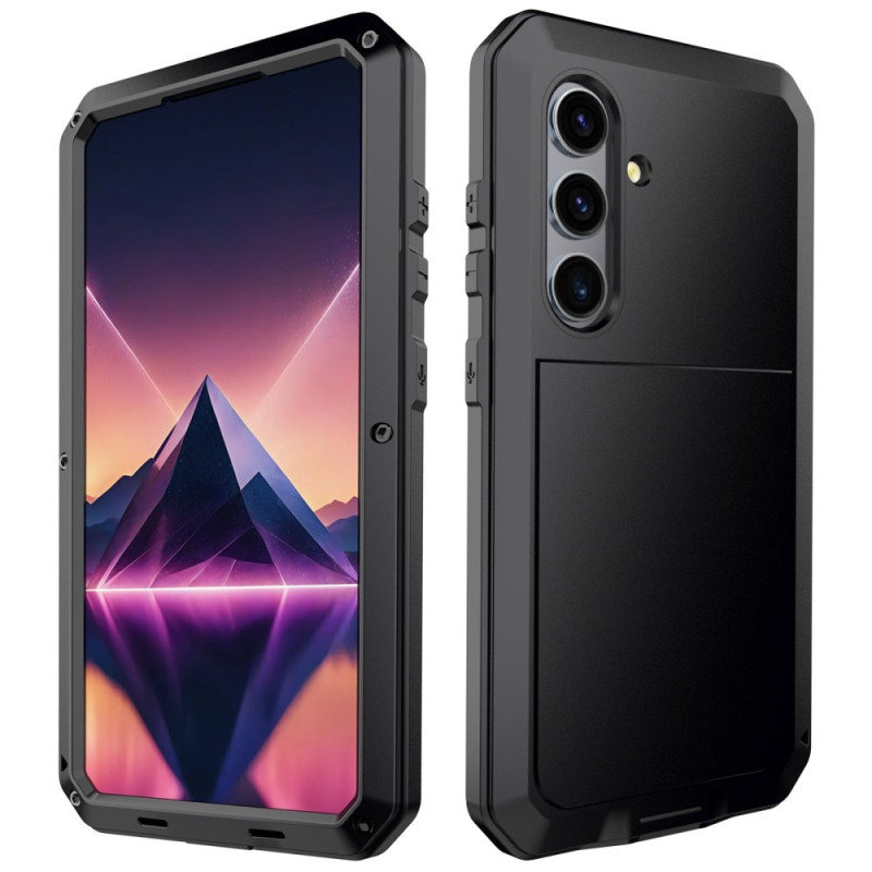 Samsung Galaxy S25+ (Plus) Heavy Duty Silikon + Metall Fodral Skal + Härdat Glas