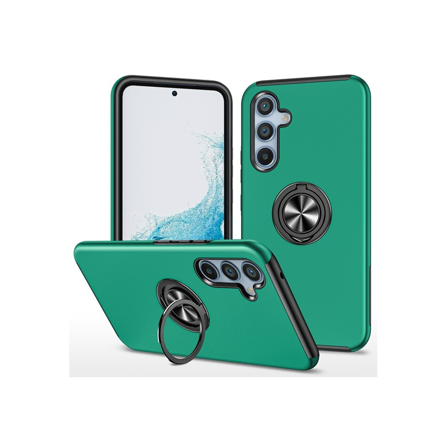 Samsung Galaxy S25 / S24 Finger Ring Kickstand Hybrid Case