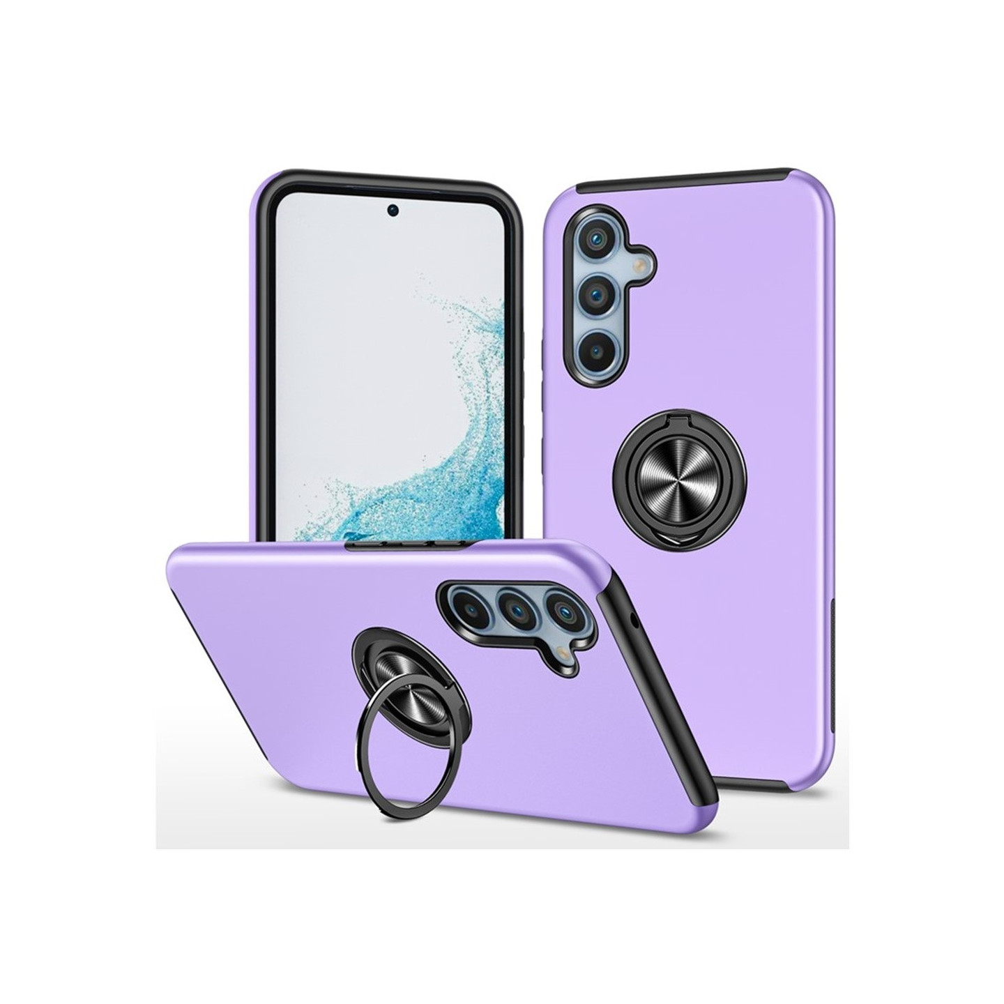 Samsung Galaxy S25 / S24 Finger Ring Kickstand Hybrid Case