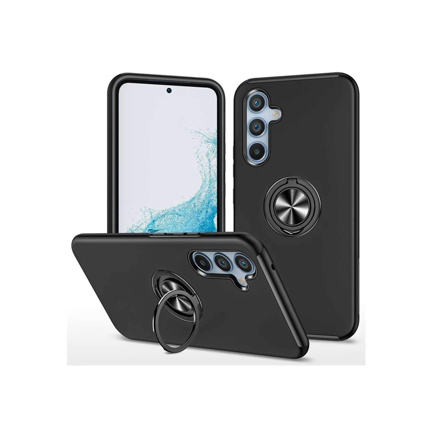 Samsung Galaxy S25 / S24 Fingerring Kickstand Hybrid Taske