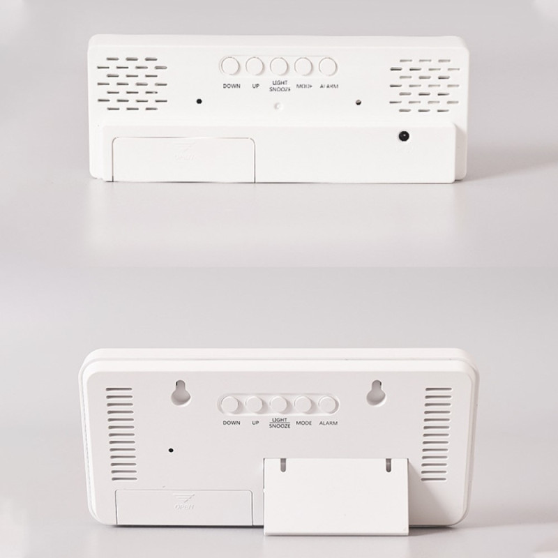 LED-ur Elektronisk digitalt vækkeur Farverig 12/24H - Style D