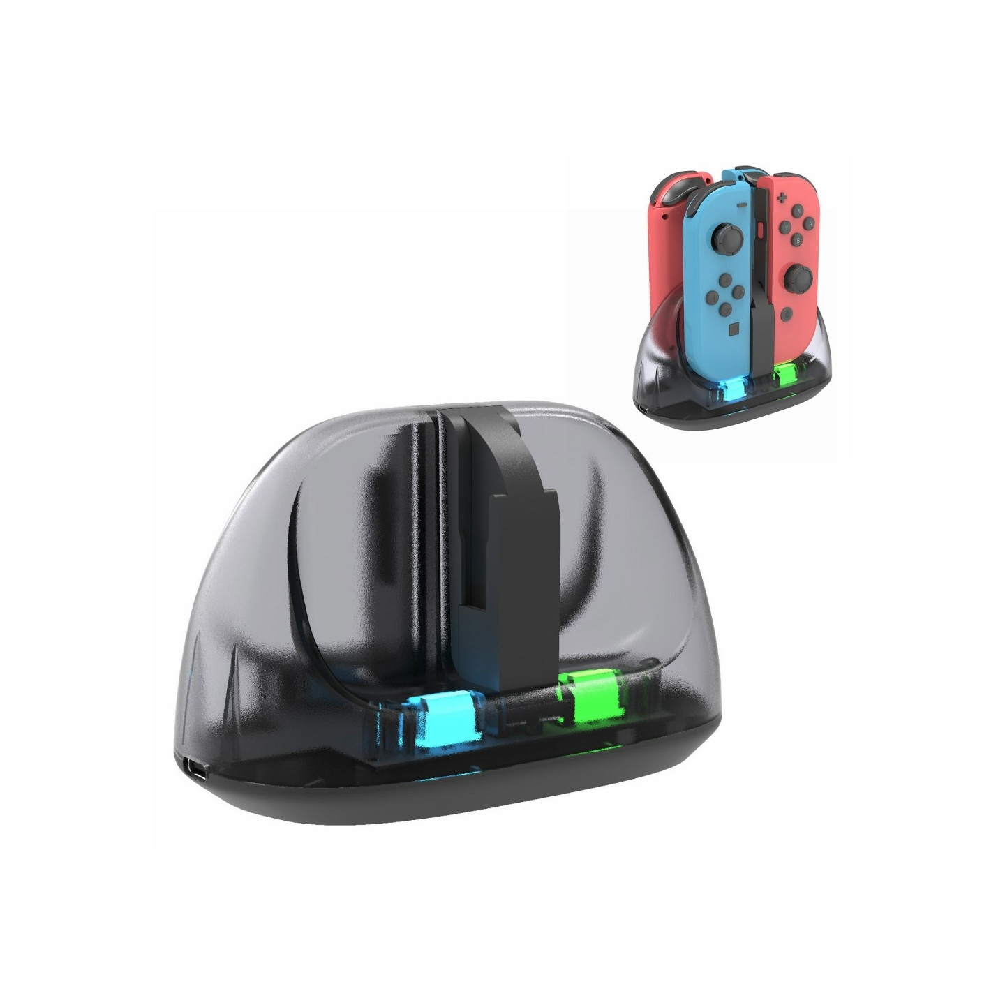 Laturi ohjaimille, jotka ovat yhteensopivia Nintendo Switch Joy-Con -latausaseman kanssa