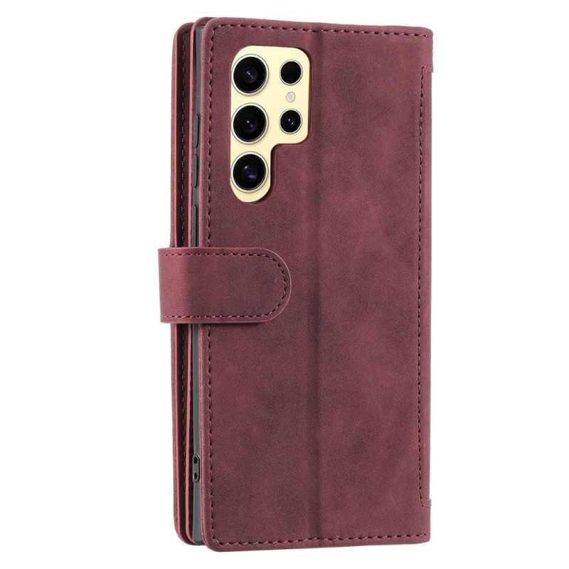 Til Samsung Galaxy S25 Ultra 5G Deksel med Glidelås og 9 Kortspor