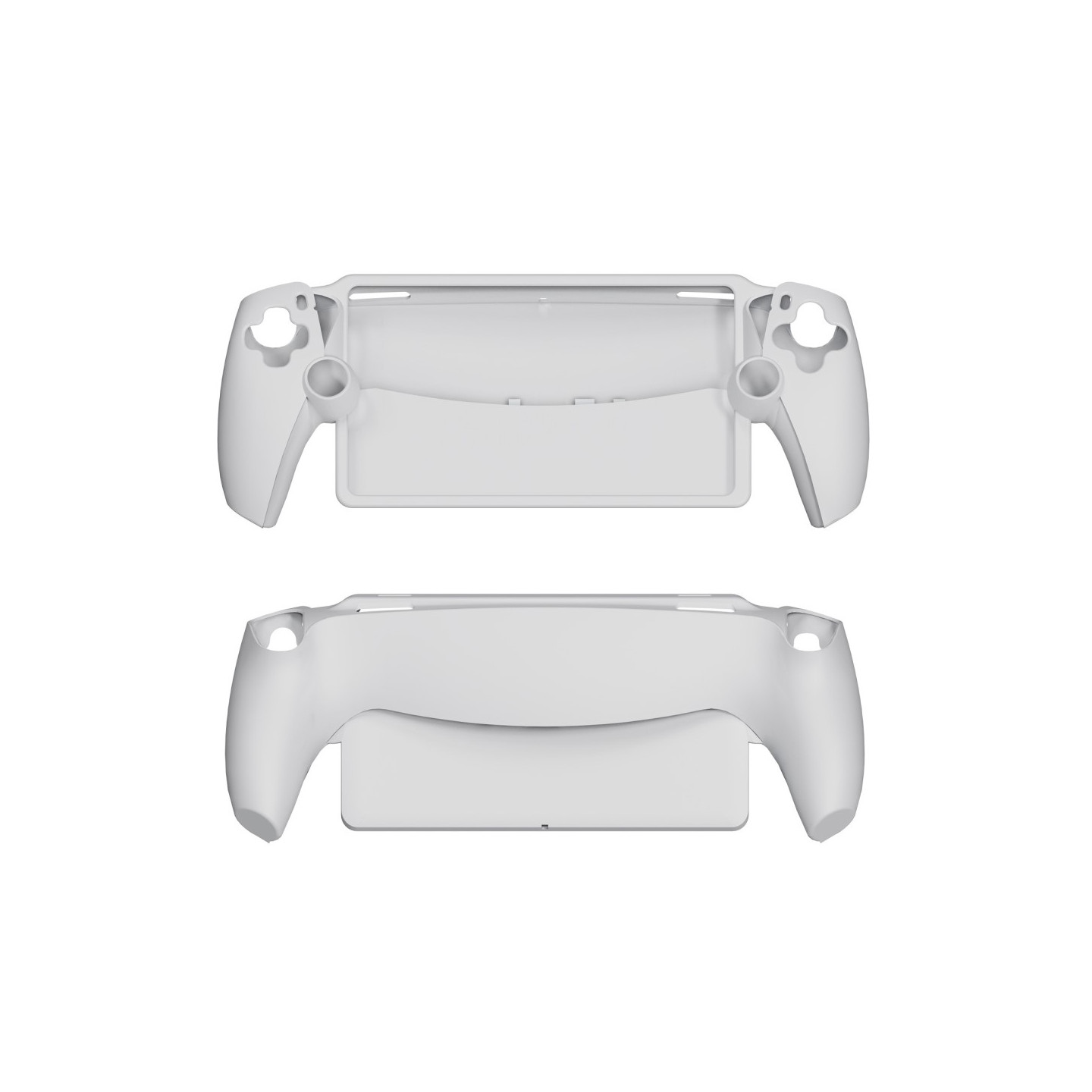 Silicone Shell Case for PS5 Portal Handheld Game Console Shockproof - White