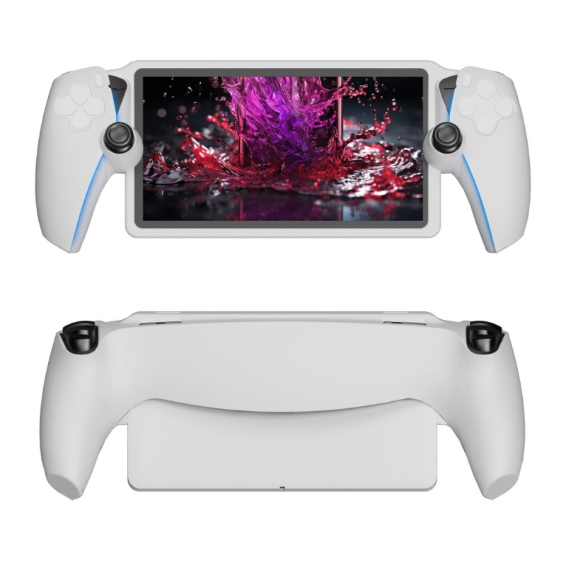 Silikon Skal Fodral för PS5 Portal Handheld Game Console Shockproof - Vit