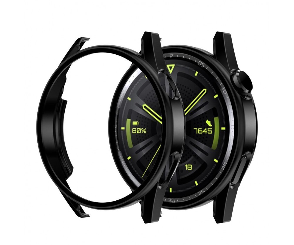 Huawei Watch GT 3 42mm Svart Ram med härdat glas