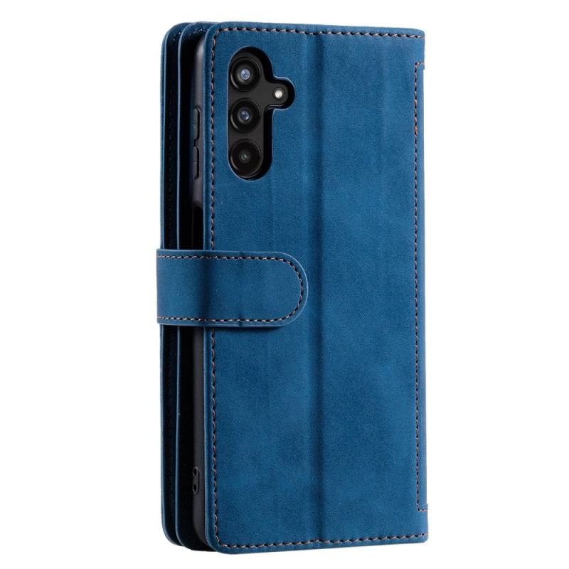 For Samsung Galaxy S25 5G Case Zipper Pocket PU Leather Phone Cover with 9 Card Slots