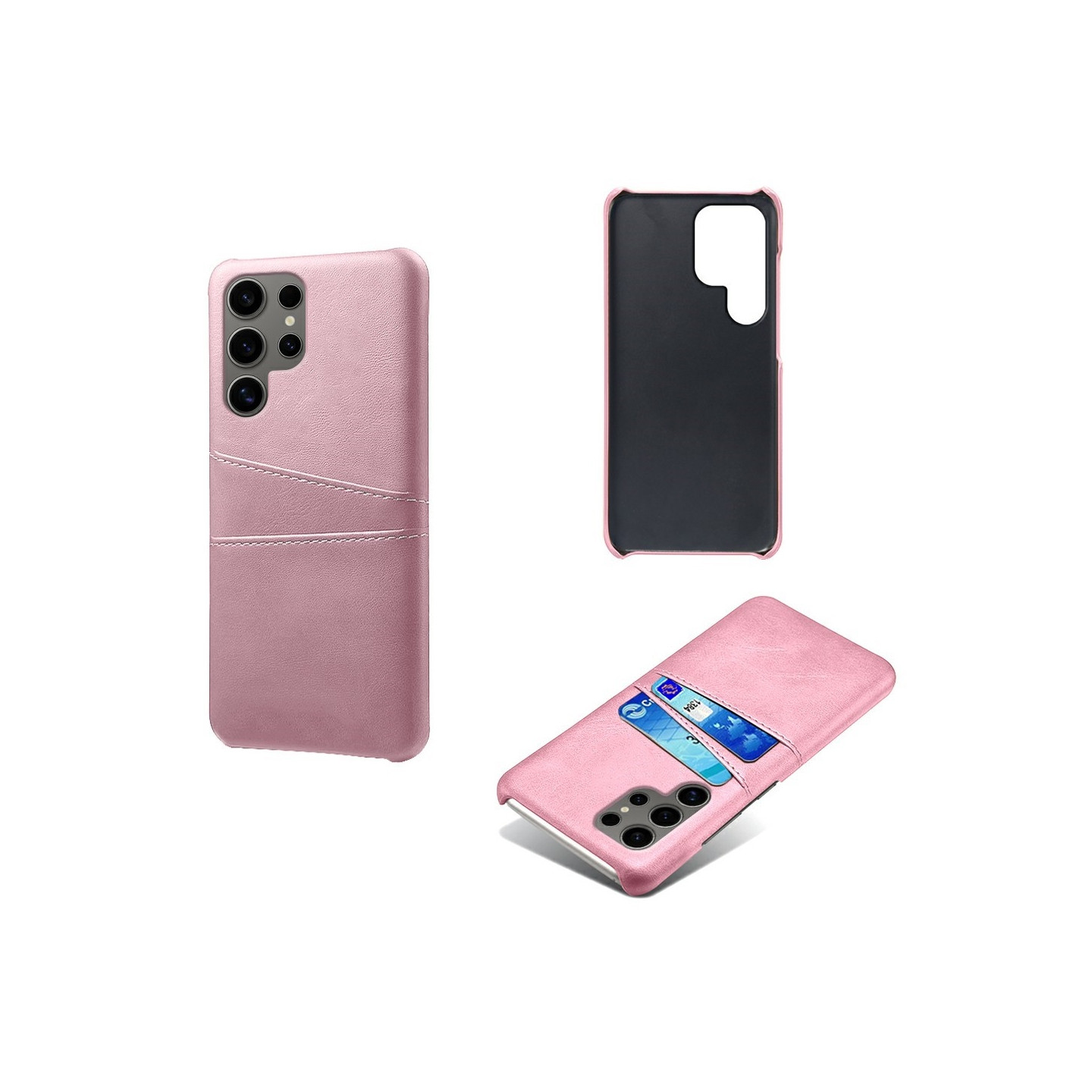 Til Samsung Galaxy S25 Ultra  KSQ PU-læderbelagt skal hårdt etui