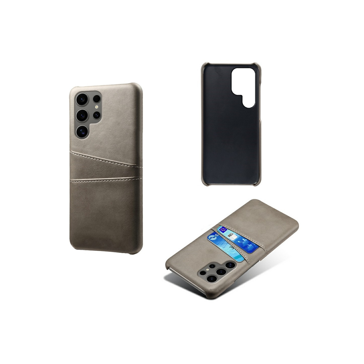 Til Samsung Galaxy S25 Ultra  KSQ PU-læderbelagt skal hårdt etui