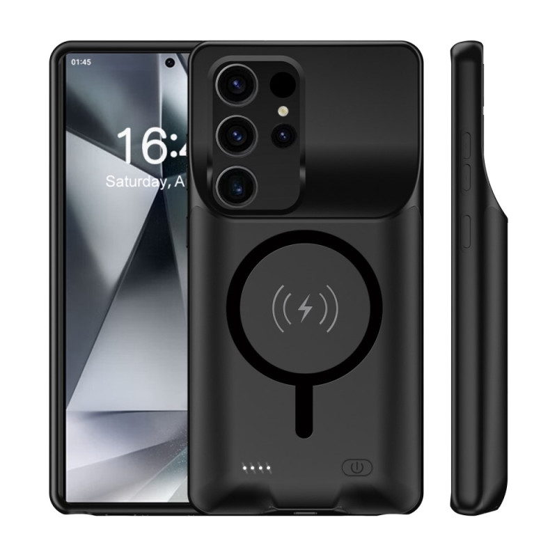 Til Samsung Galaxy S25 Ultra Opladningsetui Shell 10000mAh batteri kompatibel MagSafe