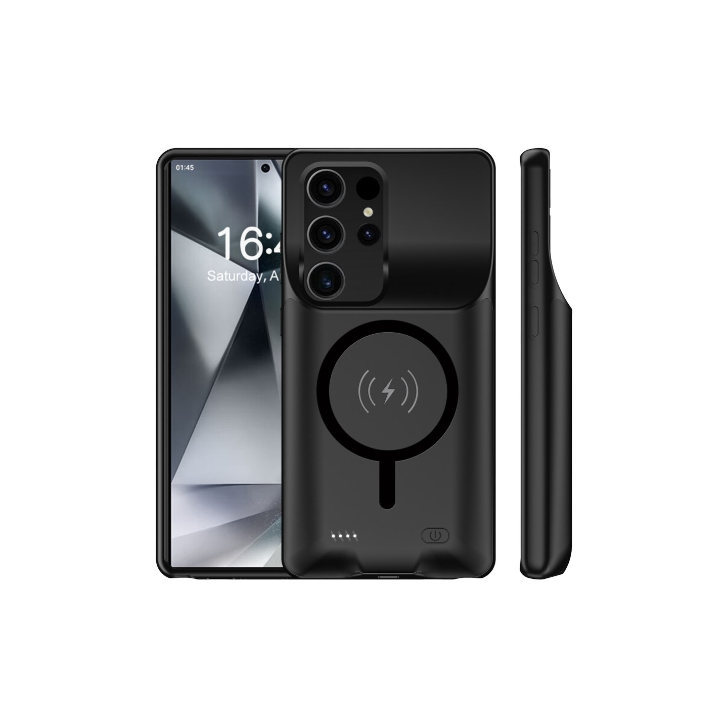 För Samsung Galaxy S25 Ultra Laddningsfodral Skal 10000mAh batteri kompatibelt MagSafe