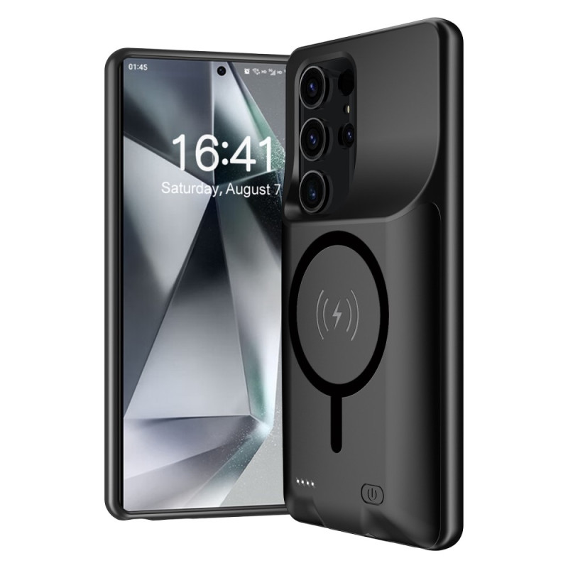 För Samsung Galaxy S25 Ultra Laddningsfodral Skal 10000mAh batteri kompatibelt MagSafe