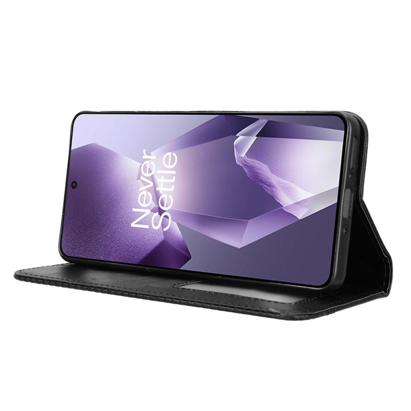 For OnePlus 13R Deksel Lommebok Deksel Telefon Deksel Retro - Svart