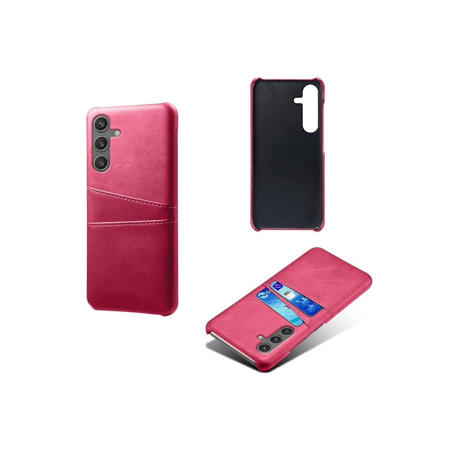 Samsung Galaxy S25 KSQ Pu-Leather Coated Shell Hard Case