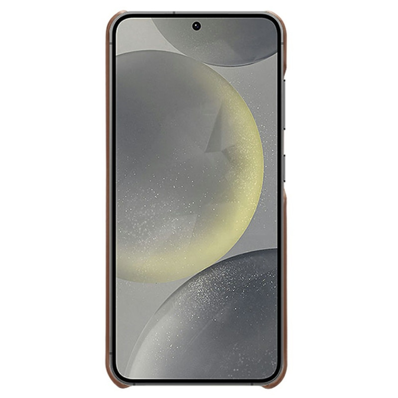 Til Samsung Galaxy S25 KSQ PU-læderbelagt skal hårdt etui